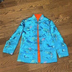 Formal Chinese garment, Tang jacket,women’s blazer , hand made, silk, sz S/M,